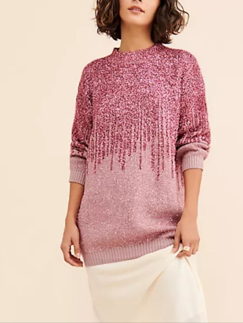 RAGA Pink High Neck Sweater